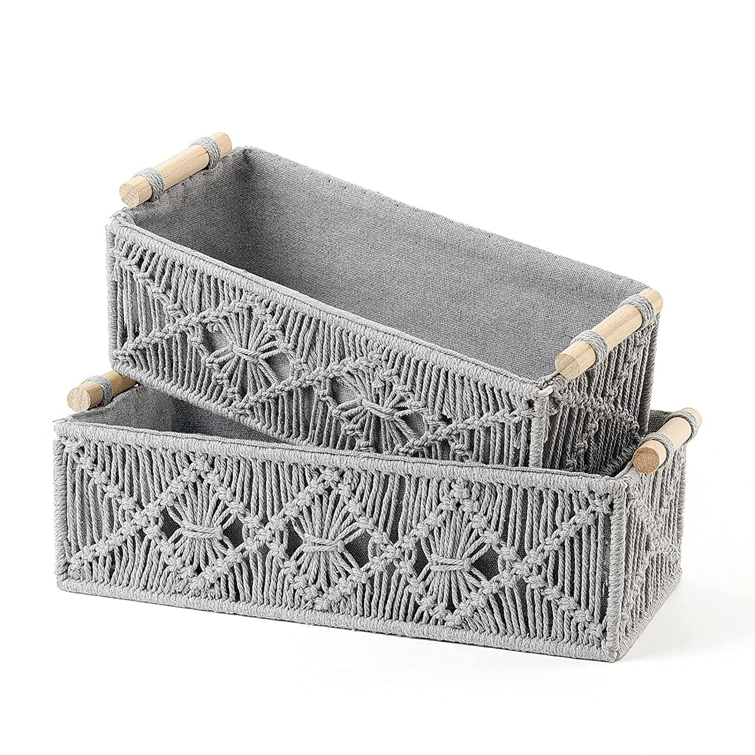 cotton macrame storage decorative hamper baskets manufacturer, exporter and supplier